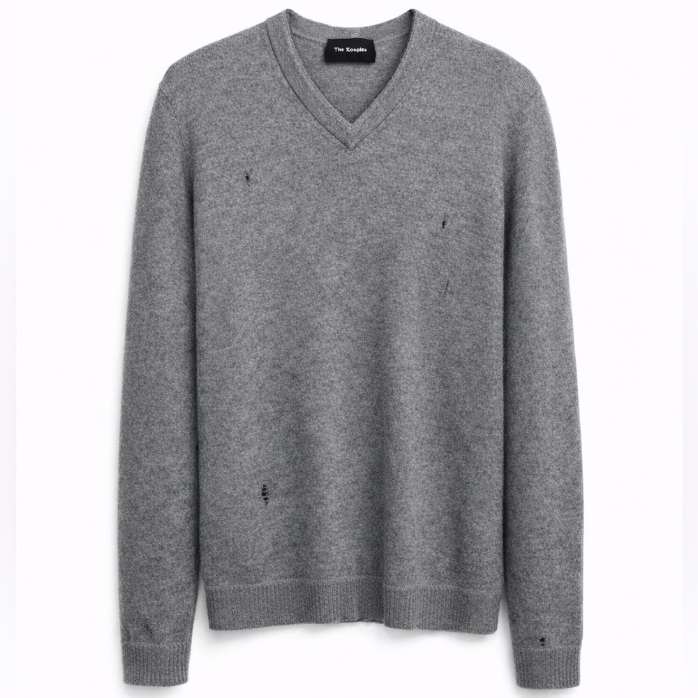 The Kooples Distressed Merino Wool Sweater